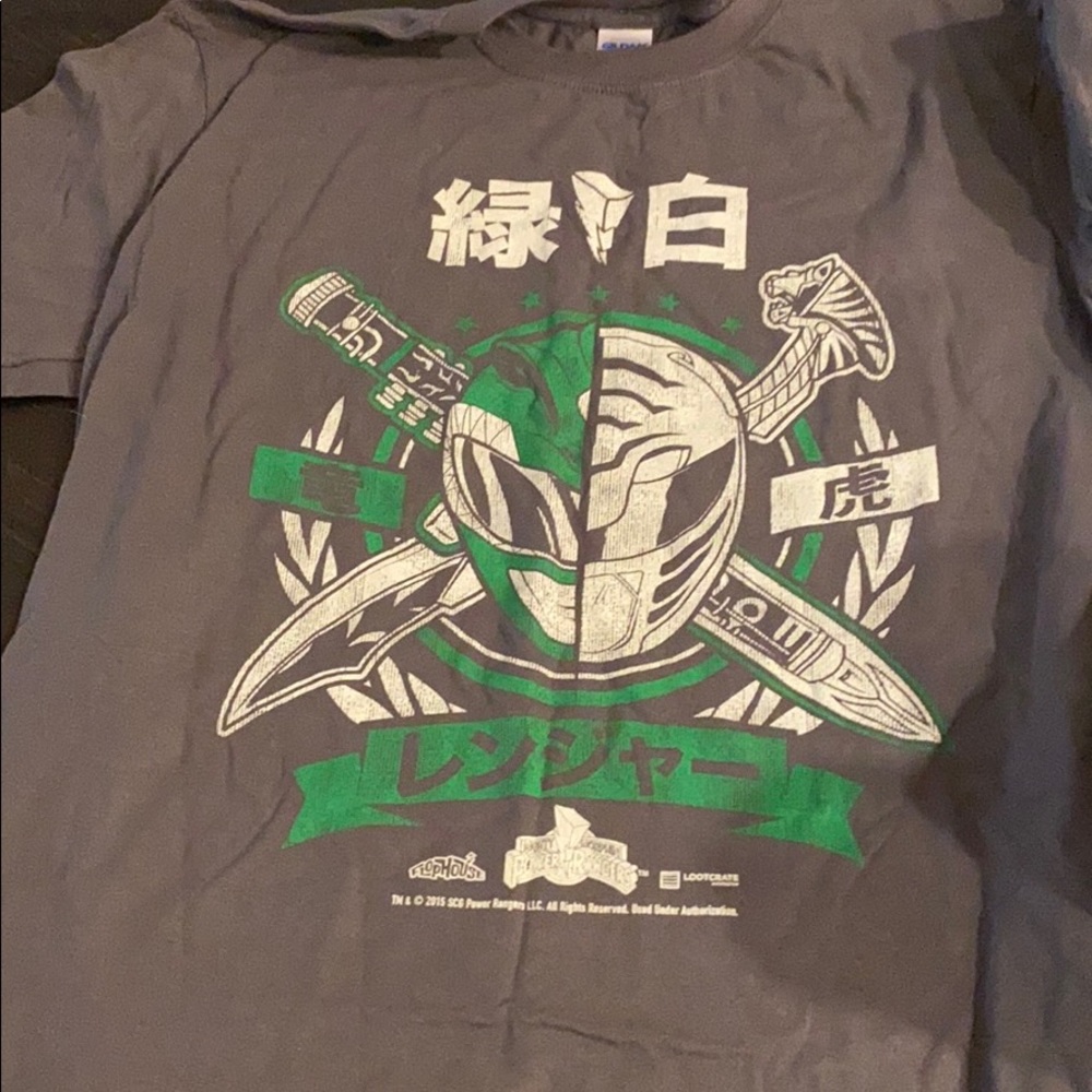 Japanese anime power rangers shirt
